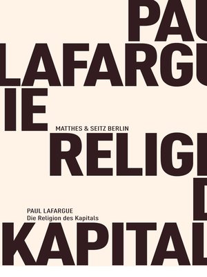 cover image of Die Religion des Kapitals